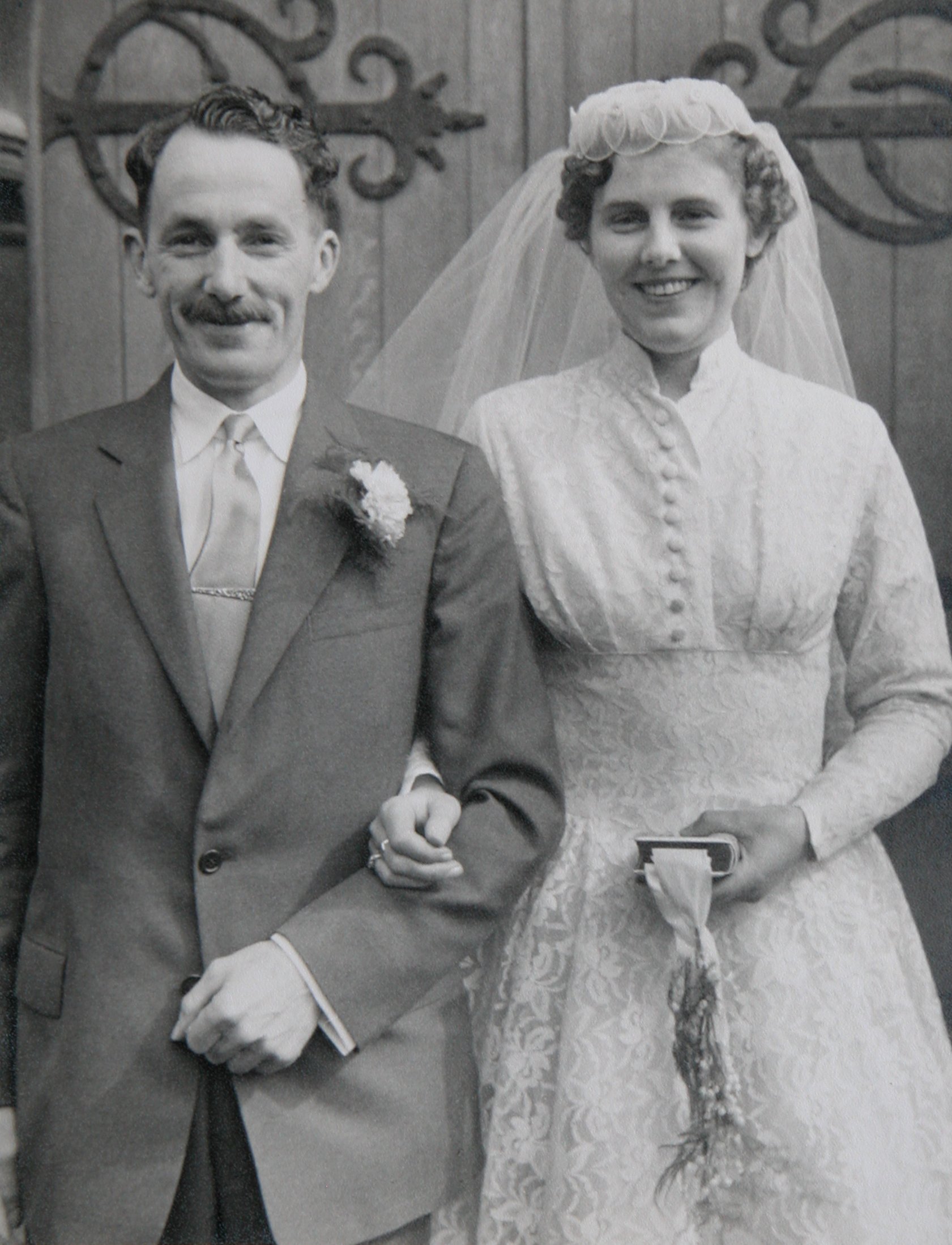 Truda and Bill wedding at St Peter's, Rooath, Cardiff - 13th March 1959